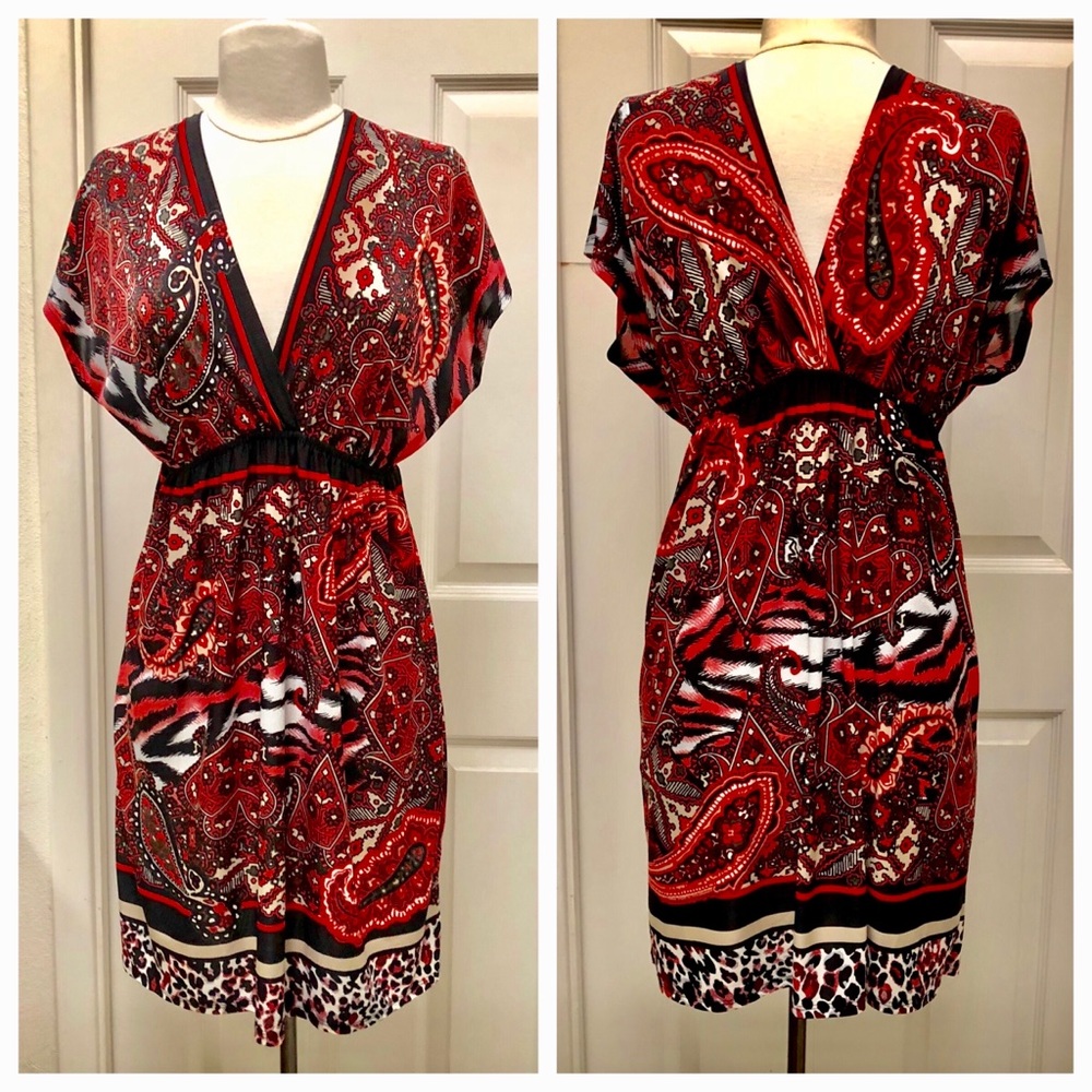 Hypnotik V-Neck Elastic Waist Dress or Tunic Sz S